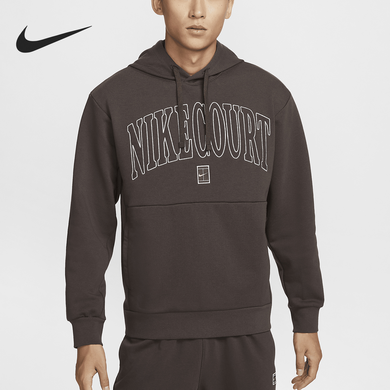 Nike/耐克正品24新款男士针织网球连帽套头卫衣FQ2094-237