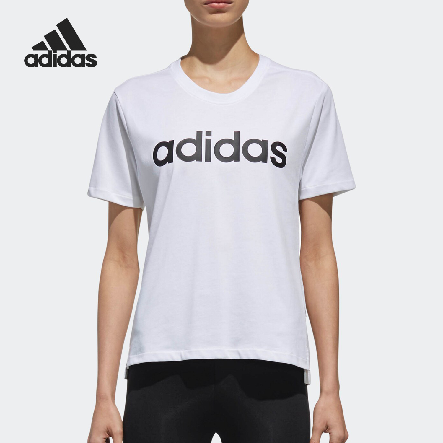 阿迪达斯女士运动休闲T恤