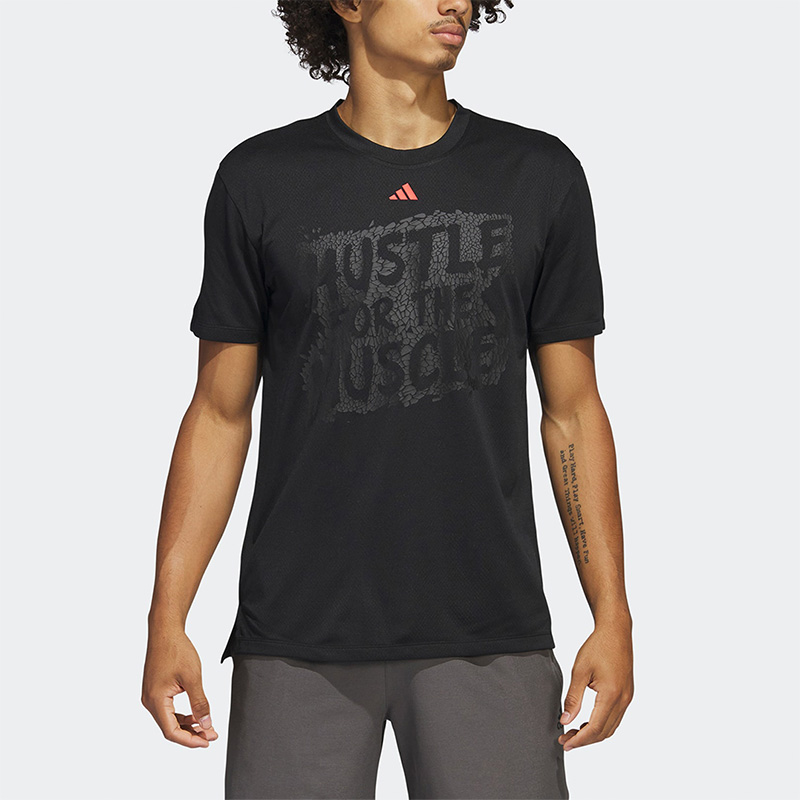 阿迪达斯男子运动短袖