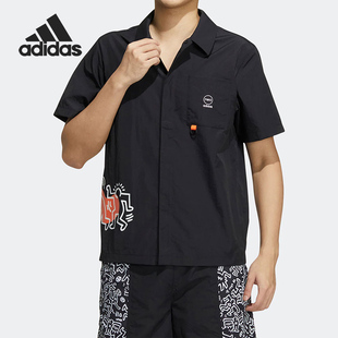 阿迪达斯正品 翻领衬衫 夏季 男子运动短袖 HD7260 新款 Adidas