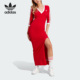 运动连衣裙II0750 三叶草女子侧开叉长款 Adidas 阿迪达斯正品