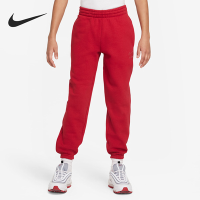 Nike/耐克正品运动大童加绒保暖针织时尚休闲长裤FD3216-687