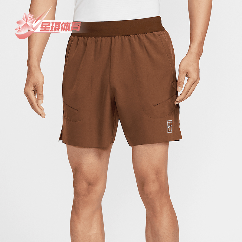 Nike/耐克正品Dri-FIT男士网球运动训练透气经典短裤FZ6914-259