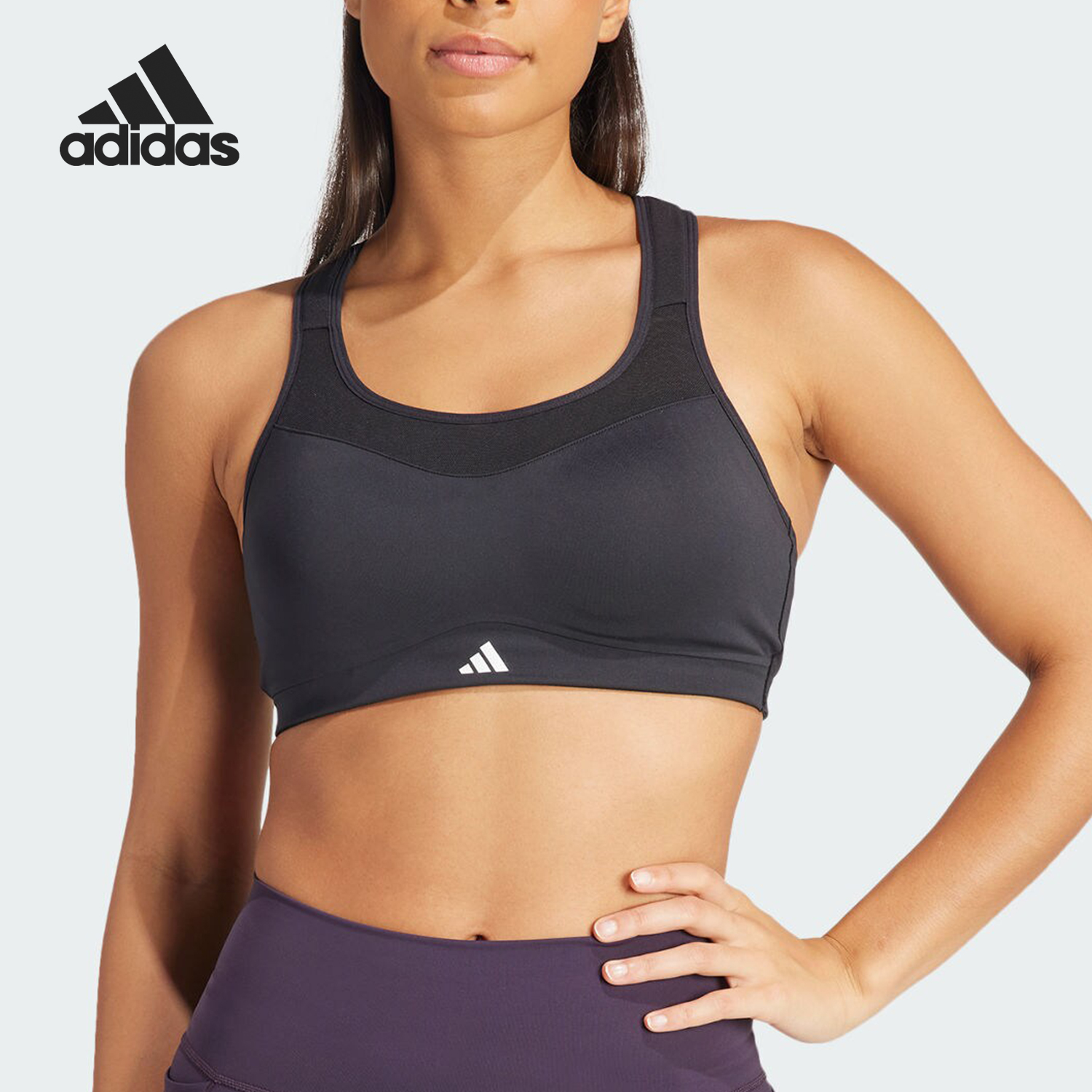 Adidas/阿迪达斯正品新款女士高强度透气运动健身内衣IX4942
