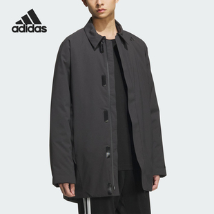 阿迪达斯官方正品 保暖中长款 2025秋季 男士 棉服KC2518 款 Adidas