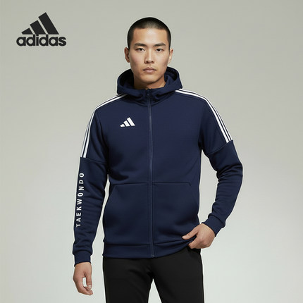 Adidas/阿迪达斯官方正品武博男女复古潮流经典夹克CLTR02JTK-DBW
