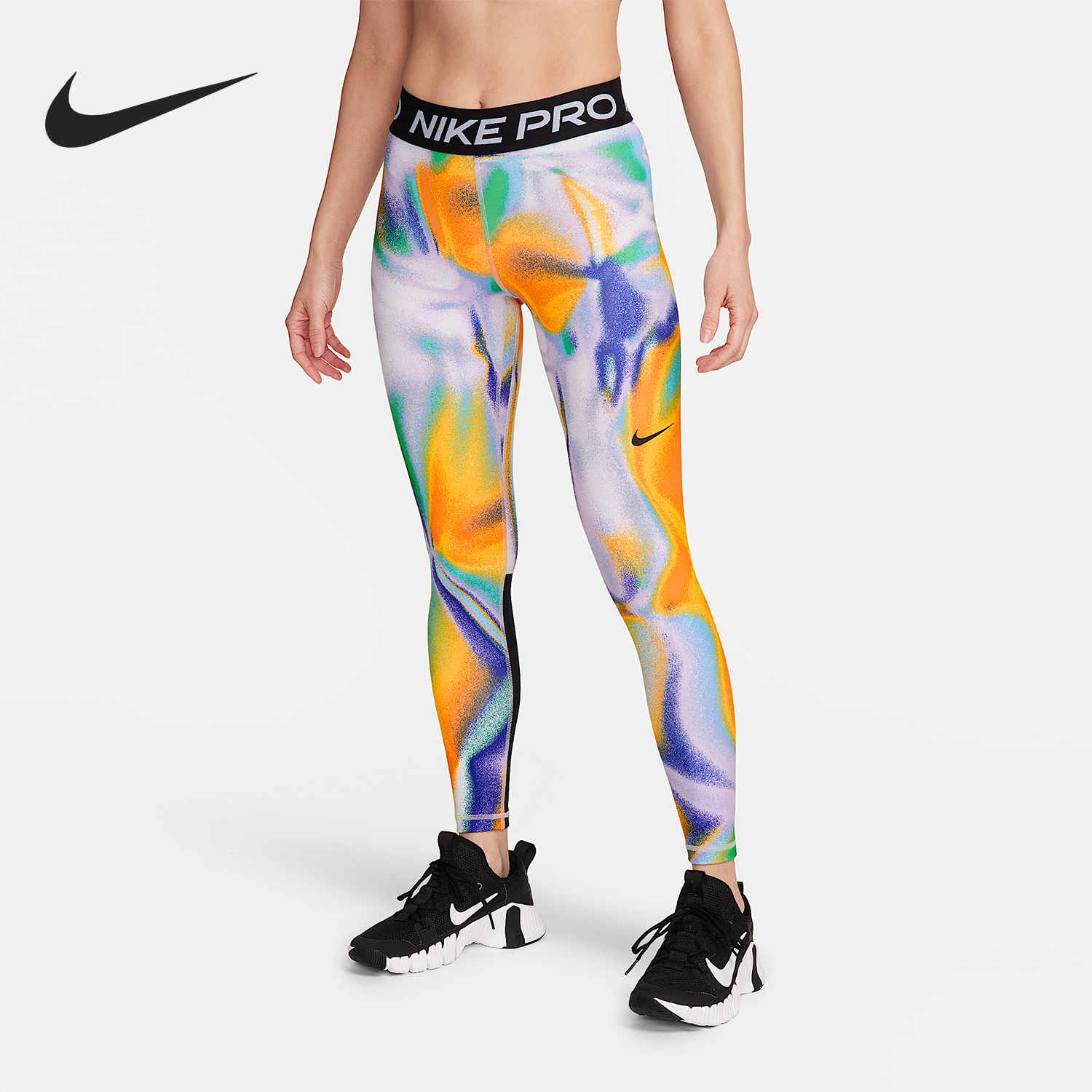 Nike/耐克正品春秋女士网眼拼接潮流运动休闲长裤FZ4755-010