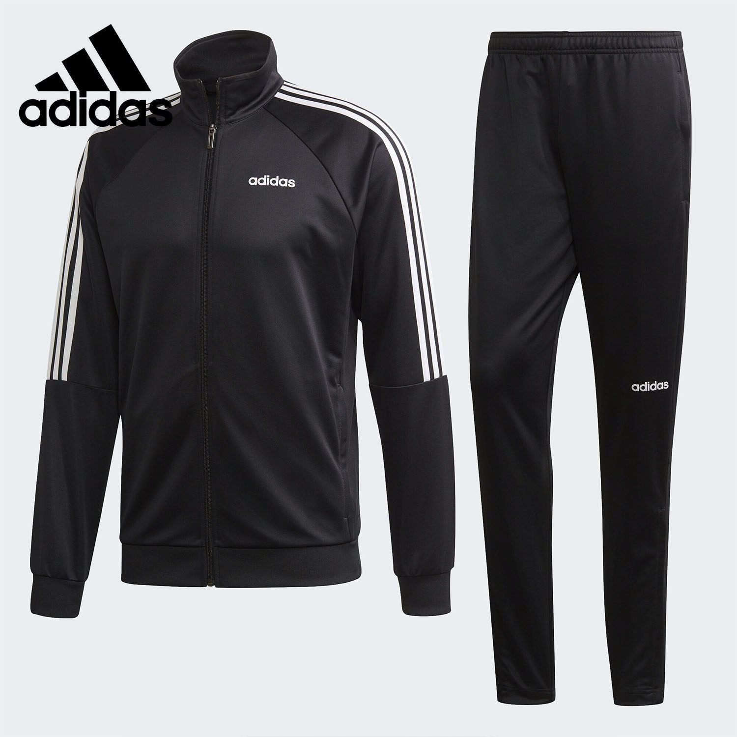 Adidas/阿迪达斯正品 夏季新款男子立领休闲运动套装 FN5795