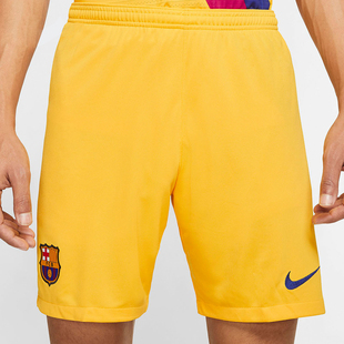 Nike/耐克正品巴塞罗那19-20男子足球运动梅西巴萨主场短裤AJ5705