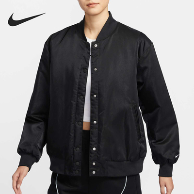 Nike/耐克官方正品新款女士梭织立领宽松运动休闲外套HJ0972-010