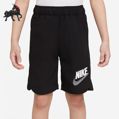 Nike/耐克正品2025小童印花休闲运动日常透气耐穿短裤DZ0814-010
