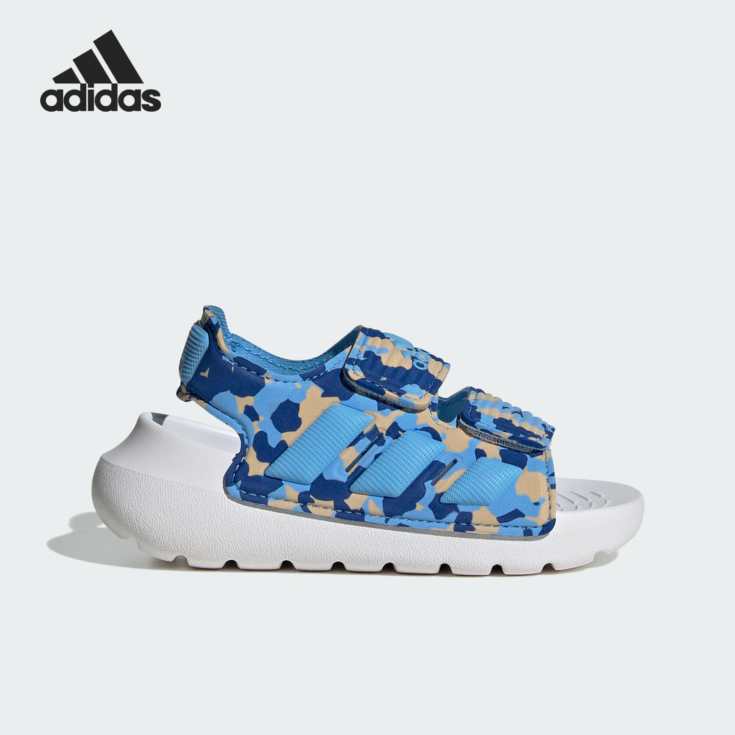 阿迪达斯婴童魔术贴休闲运动凉鞋