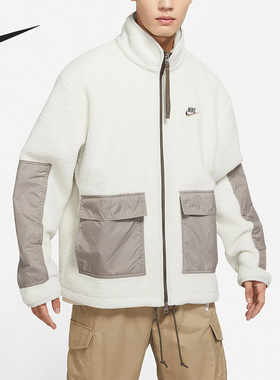 Nike/耐克正品冬季新款男子羊羔绒保暖耐磨立领外套 DV8183-072