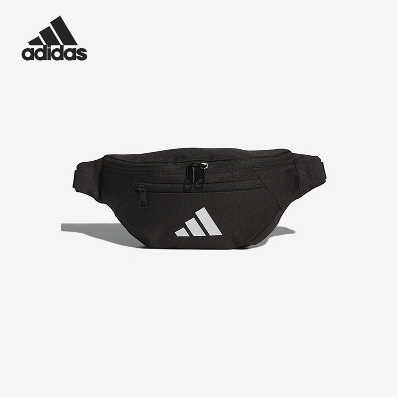 Adidas/阿迪达斯正品2025年夏季男女运动经典休闲便携腰包JM7155