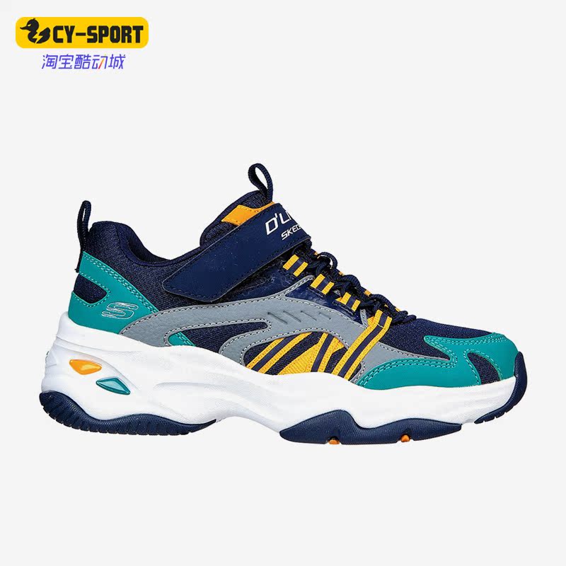 Skechers/斯凯奇正品秋季新款大童运动魔术贴休闲老爹鞋 405211L