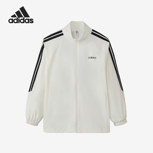 Adidas/阿迪达斯正品新款女士运动保暖经典拉链立领夹克KQ5371