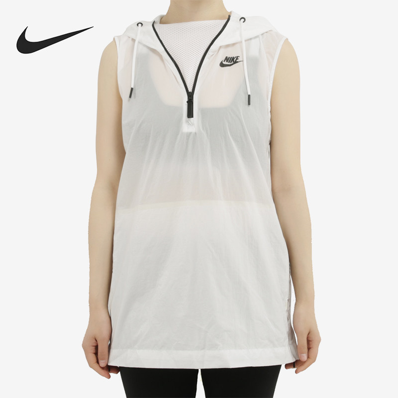 Nike/耐克正品新款女白色跑步训练速干运动背心833465-100
