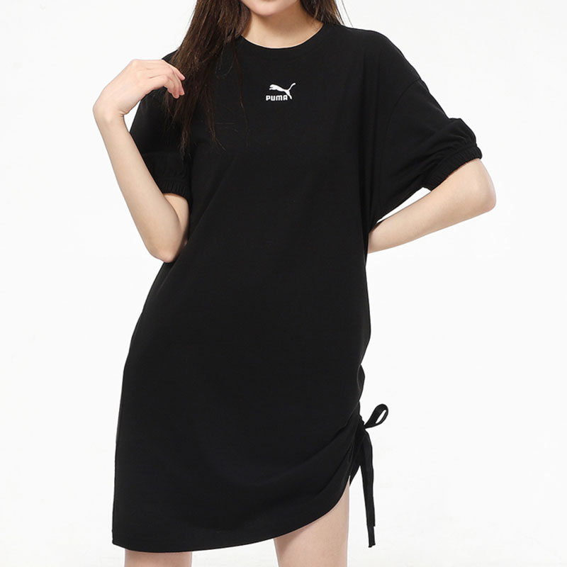 Puma/彪马正品当季新款女子休闲时尚运动短袖连衣裙 532632-01