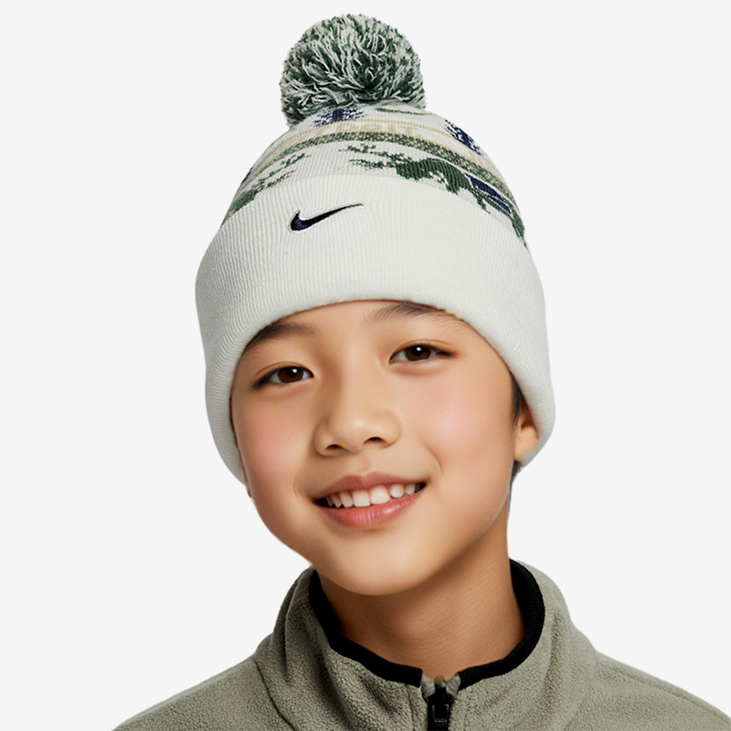 Nike/耐克正品2025冬季款儿童图案印花经典运动针织帽HV7025-133