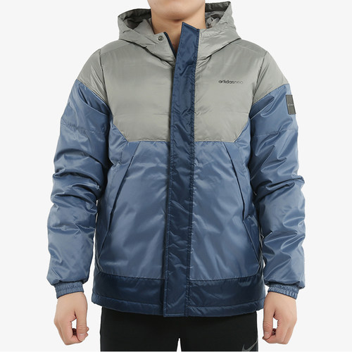 Adidas/阿迪达斯正品NEO 冬季防风男子新款休闲保暖羽绒服EI4424