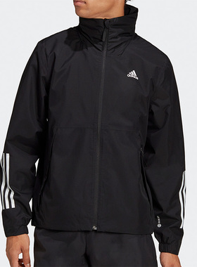 Adidas阿迪达斯正品春季新款户外运动休闲男子连帽外套H65773