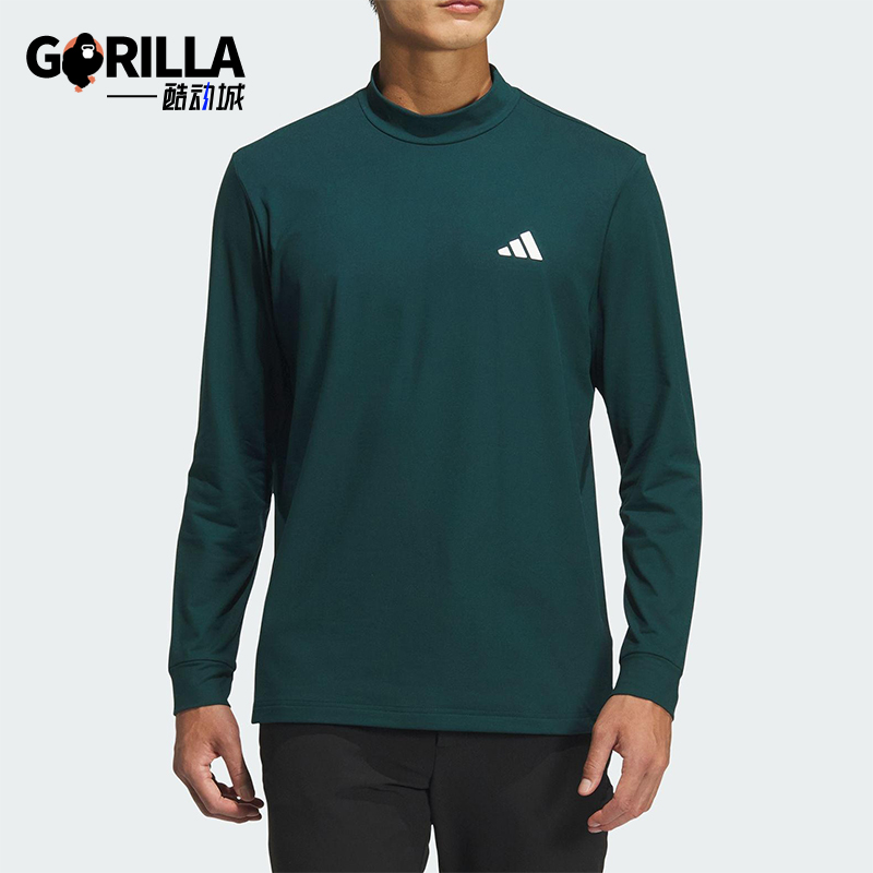 Adidas/阿迪达斯正品春秋男士运动保暖高尔夫复古长袖T恤JM0237