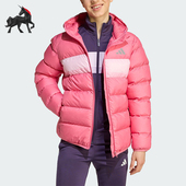 款 2025秋季 大童日常连帽耐穿保暖棉服JL7433 阿迪达斯正品 Adidas