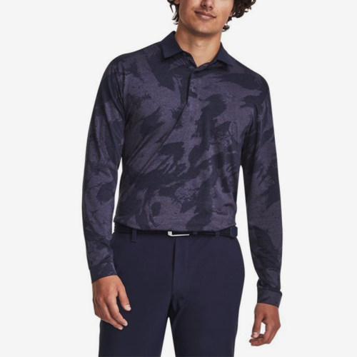 UA/安德玛正品Playoff Jacquard男士高尔夫提花POLO衫1379727-410