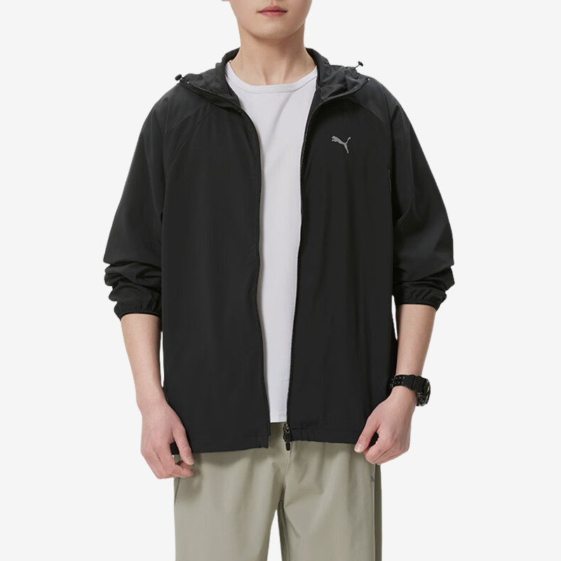 Puma/彪马正品男士黑色夹克户外风衣防风经典夹克外套694461-01
