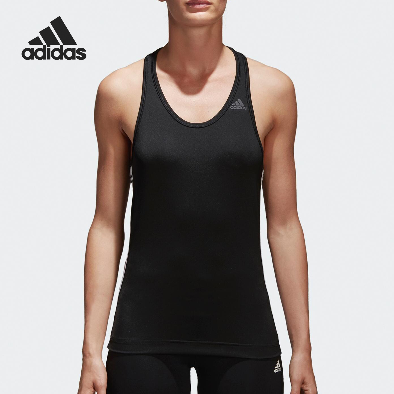 阿迪达斯正品女士无袖透气T恤