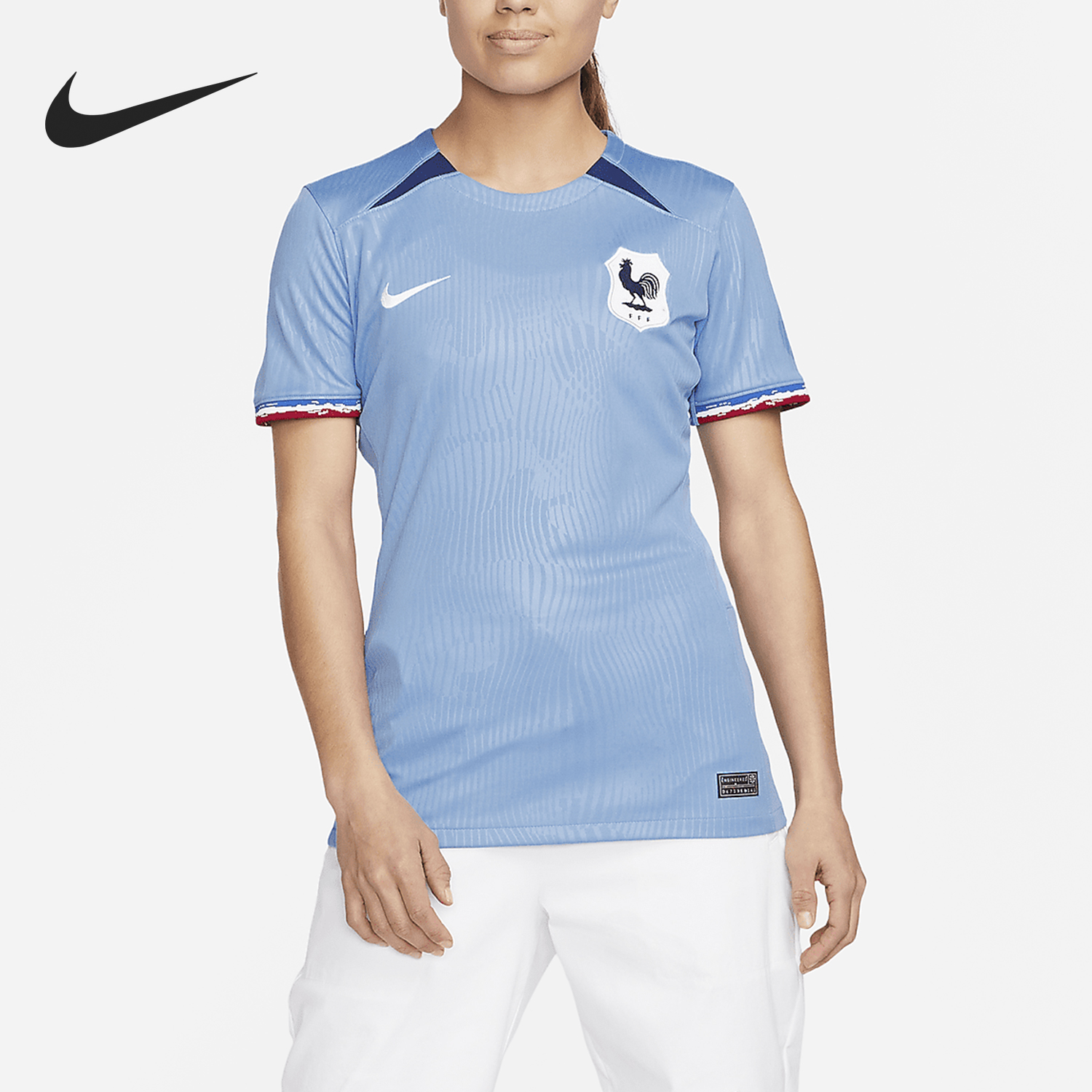 Nike/耐克正品Dri-FIT女士圆领训练足球短袖T恤DR3991-450