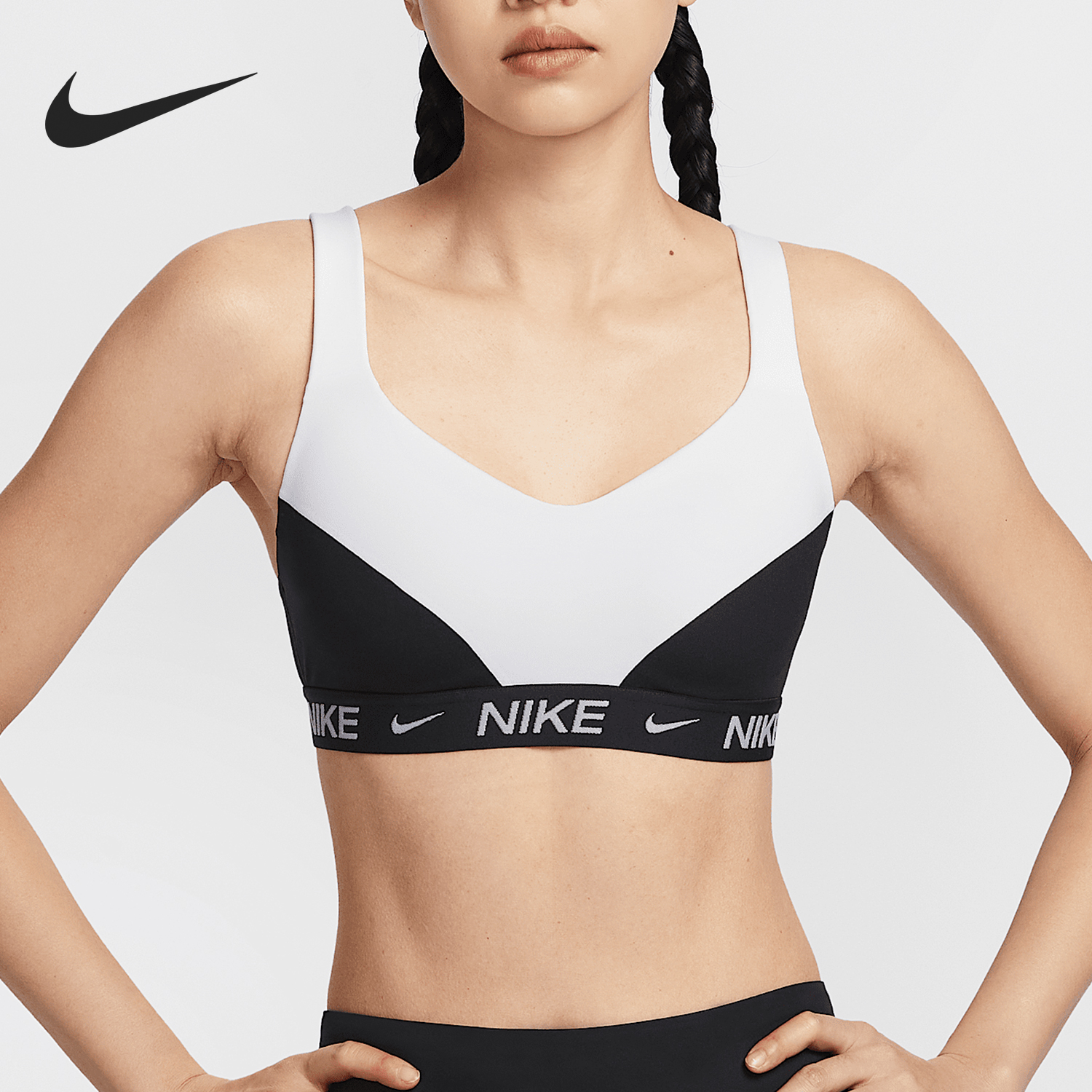 Nike/耐克正品夏季新款女士中度支撑透气运动内衣FD1069-102
