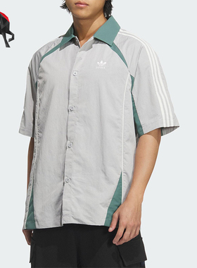 Adidas/阿迪达斯正品三叶草男女休闲运动经典翻领耐穿衬衫KD0948