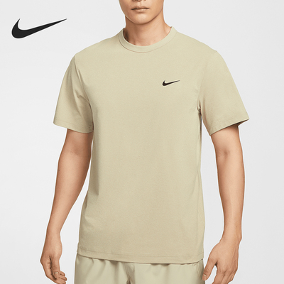 耐克男士透气针织训练运动短袖