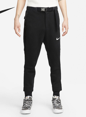 Nike/耐克正品年男子针织拼色束脚休闲裤子CW2187-010