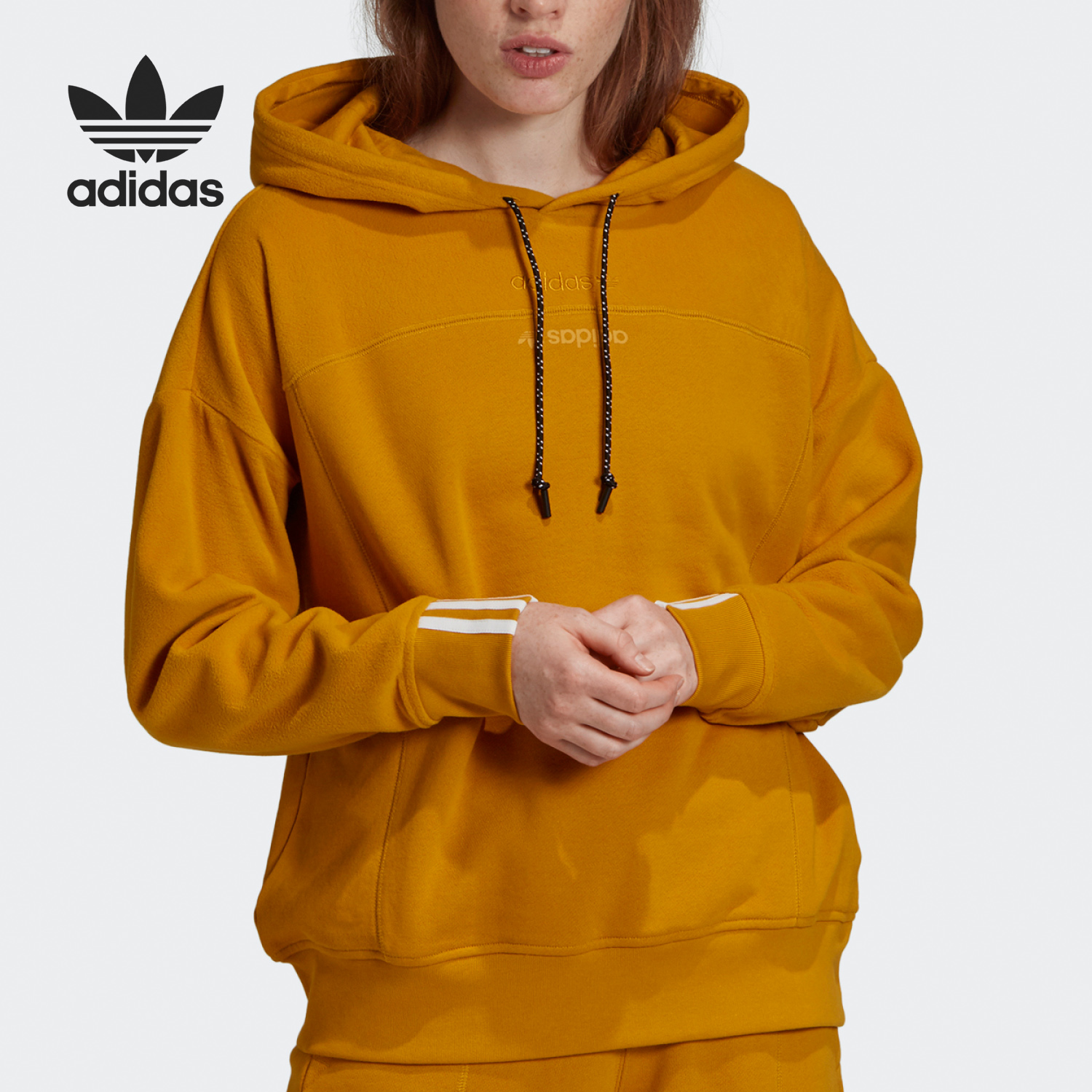 阿迪达斯三叶草女子连帽卫衣