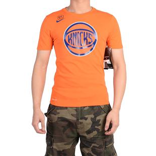 Nike/耐克短袖男DRY LOGO纽约尼克斯队篮球运动NBAT恤870527