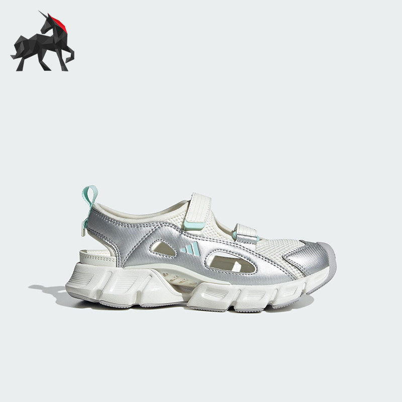Adidas/阿迪达斯正品夏季大童透气时尚休闲潮流轻便凉鞋KJ3545