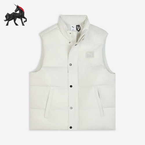Puma/彪马正品WINTERIZED男士保暖简约休闲立领羽绒马甲635755-05