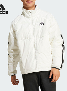 Adidas/阿迪达斯官方正品新款男士保暖拼接立领休闲羽绒服JG5925
