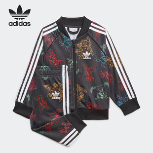 Adidas/阿迪达斯正品 Mickey 三叶草婴童休闲运动套装 H20324