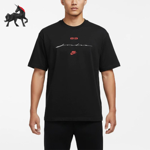 Nike/耐克正品JORDAN新款男黑红色运动休闲经典短袖T恤IF3015-010