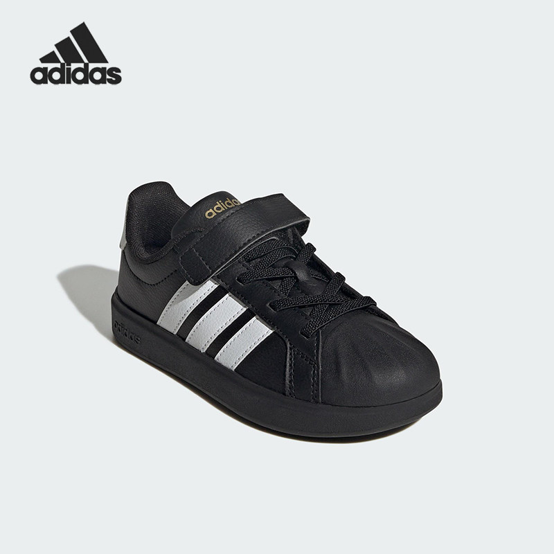 Adidas/阿迪达斯正品STREETTALK EL小童休闲经典贝壳头板鞋JS5055