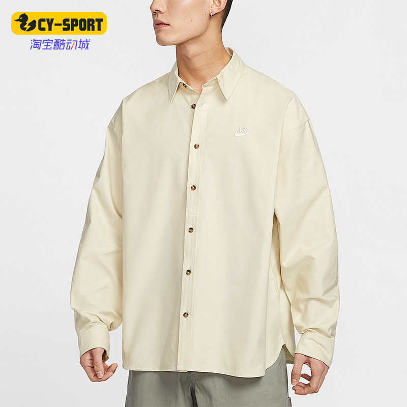 Nike/耐克正品2025秋季款男士日常翻领运动长袖衬衫HM9591-234