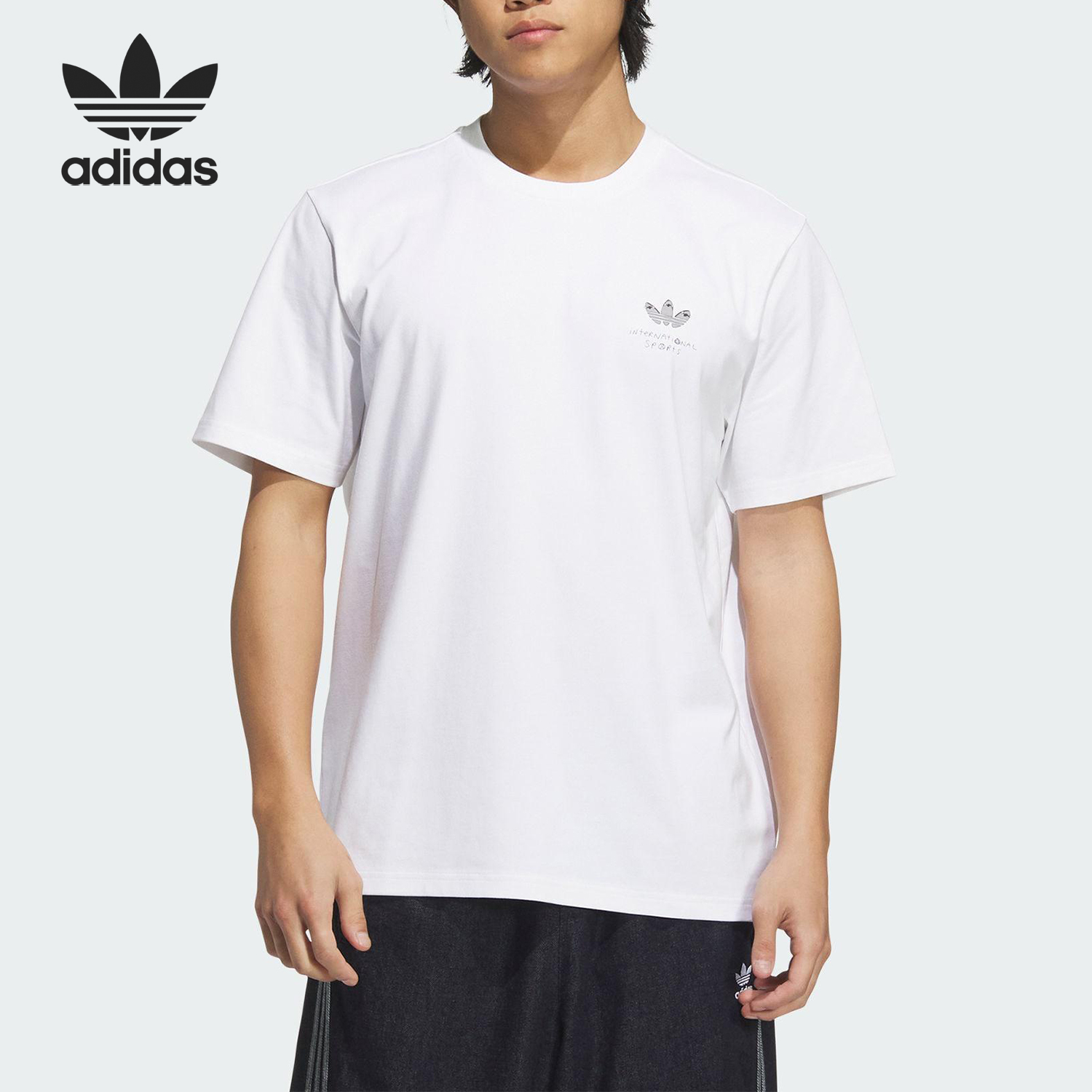 Adidas/阿迪达斯正品HJ TRASH T-SHIRT男士日常短袖T恤KA2248