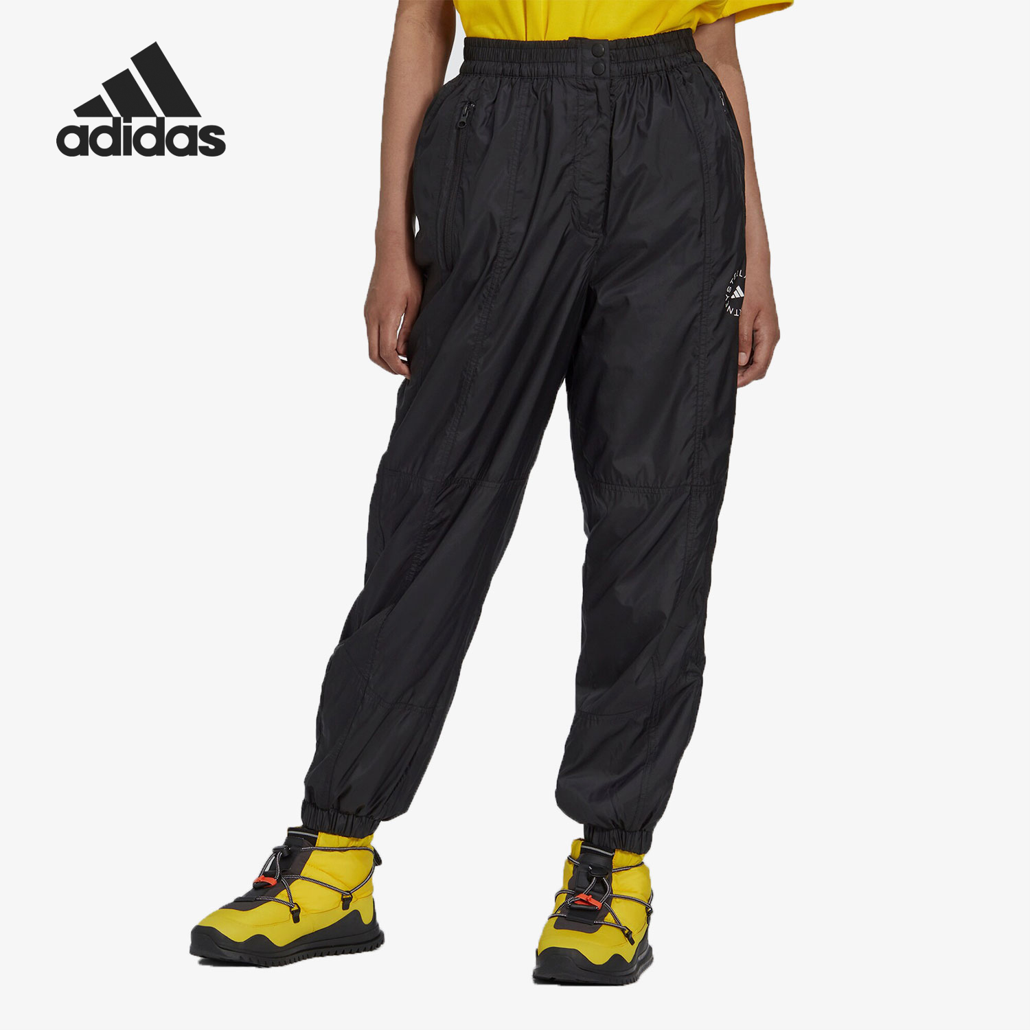 阿迪达斯女士梭织防风运动长裤