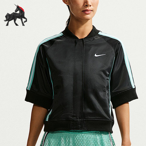 Nike/耐克正品Court Slam女士梭织立领短袖网球T恤IQ2683-010