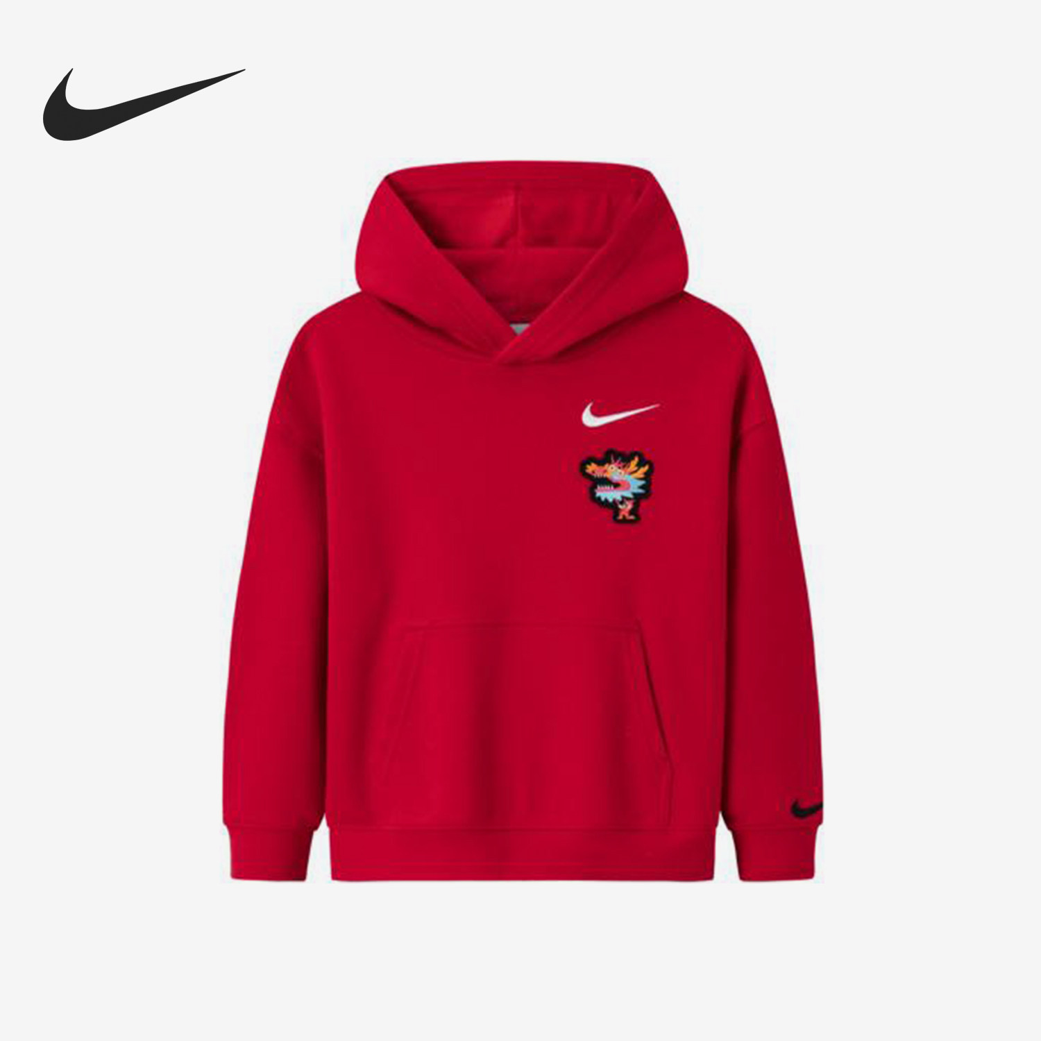 Nike/耐克正品运动小童袋鼠兜连帽卫衣套头卫衣NY2412120PS-001