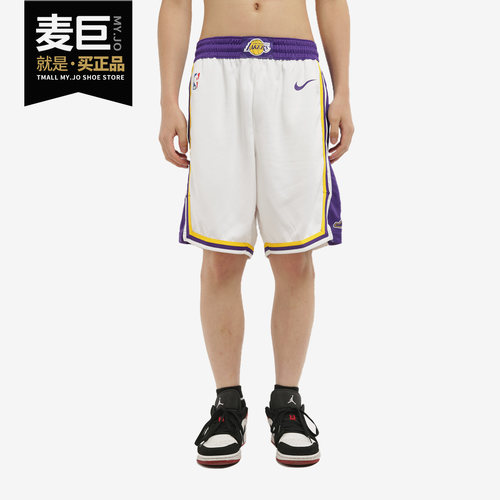 NIKE/耐克正品当季新款洛杉矶湖人队SW NBA男子运动短裤 AJ5616