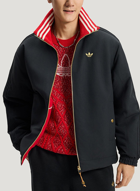 Adidas/阿迪达斯正品三叶草男士潮流新年款保暖双面棉服KT0639